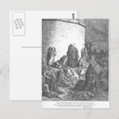 Gustave Dore: Die Menschen trauern Postkarte (Vorne/Hinten)