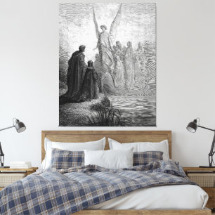 Gustave Doré - Die Seelen der Büßer Leinwanddruck