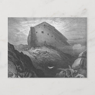 Gustave Doré - Eine Taube wird aus der Arche gesch Postkarte