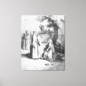 Gustave Doré - Eliezer and Rebekah at the Well Leinwanddruck (Vorderseite)