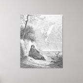 Gustave Doré - Elija wird von einem Engel ernährt Leinwanddruck (Vorderseite)