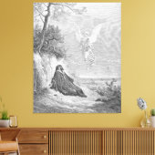 Gustave Doré - Elija wird von einem Engel ernährt Leinwanddruck (Insitu (Wohnzimmer))