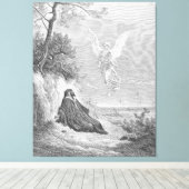 Gustave Doré - Elija wird von einem Engel ernährt Leinwanddruck (Insitu (Holzboden))