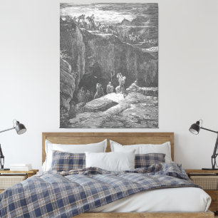 Gustave Doré - Esra kniet im Gebet Leinwanddruck