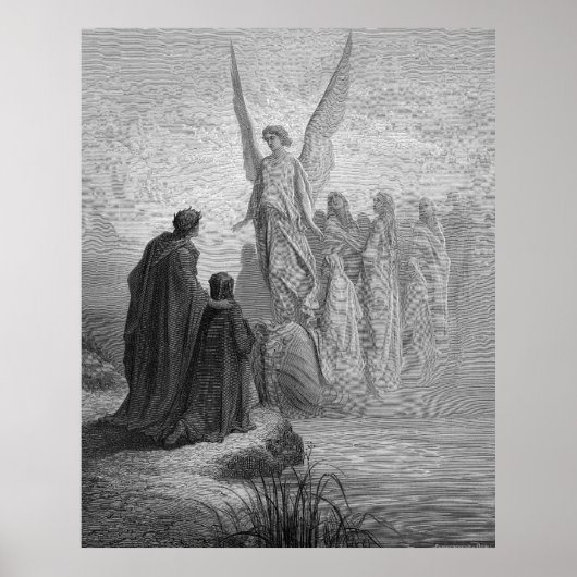 Gustave Dore Graving Dante Purgatory Illustration Poster (Vorne)