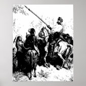 Gustave Dore Graving Don Quixote Illustration Poster (Vorne)