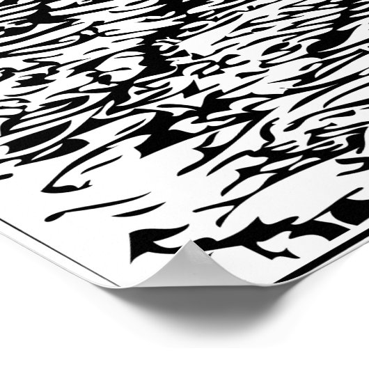 Gustave Dore Graving Don Quixote Illustration Poster (Ecke)