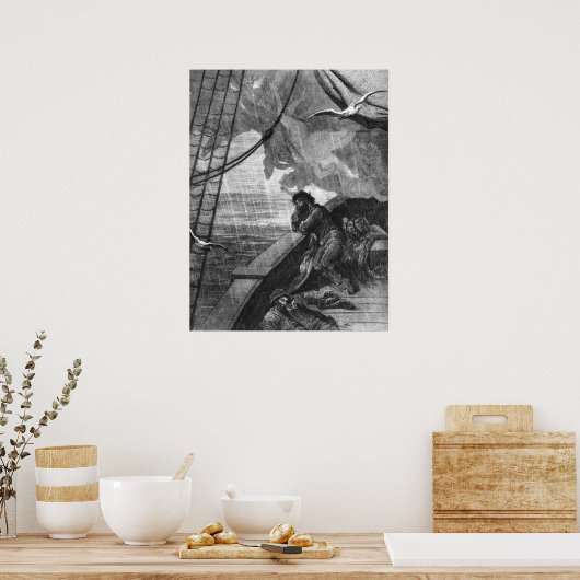 Gustave Dore Graving Rime of the Ancient Mariner Poster (Küche)