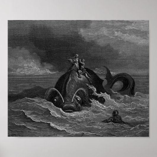Gustave Dore Gravur Seemonster Poster (Vorne)