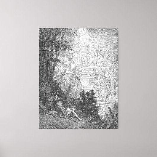 Gustave Doré - Jacob's Dream Leinwanddruck (Vorderseite)