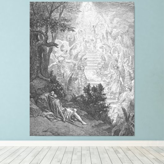 Gustave Doré - Jacob's Dream Leinwanddruck (Insitu (Holzboden))