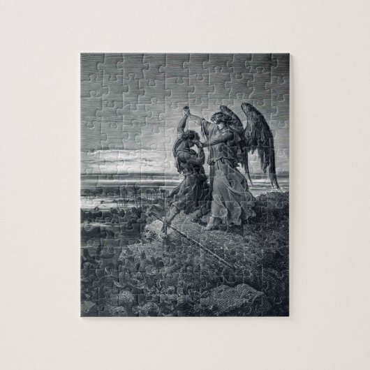 Gustave Dore: Jakob-Wrestling mit dem Engel Puzzle (Vertikal)