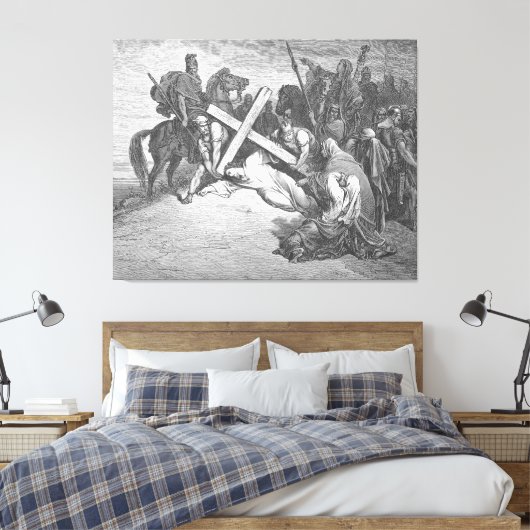 Gustave Doré - Luke 23A Jesus Arrives at Calvary Leinwanddruck (Insitu (Schlafzimmer))