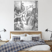 Gustave Doré - Luke 23B The Cross is Lifted Up Leinwanddruck (Insitu (Schlafzimmer))