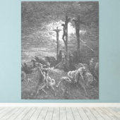 Gustave Doré - Luke 23C Darkness at the Crucifixio Leinwanddruck (Insitu (Holzboden))