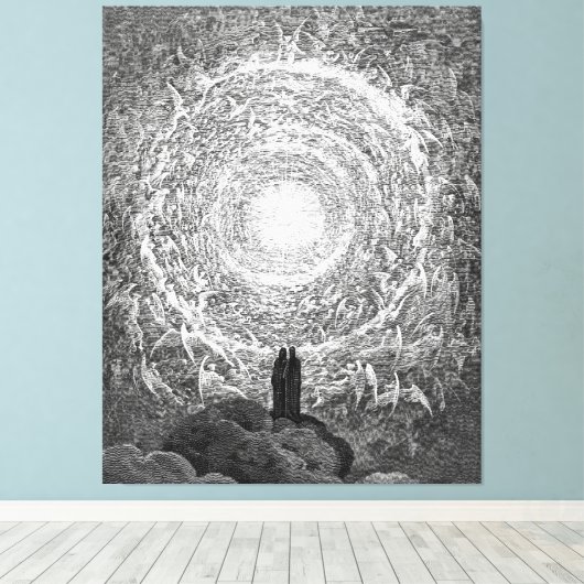 Gustave Doré - Machine Colourised Paradiso Leinwanddruck (Insitu (Holzboden))