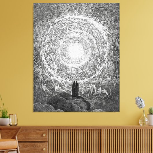 Gustave Doré - Machine Colourised Paradiso Leinwanddruck (Insitu (Wohnzimmer))