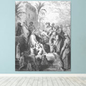 Gustave Doré - Mark 10 Jesus Blesses the Little Leinwanddruck (Insitu (Holzboden))