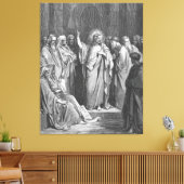 Gustave Doré - Mark 1B Jesus Preaches in the Synag Leinwanddruck (Insitu (Wohnzimmer))