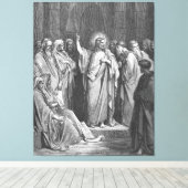Gustave Doré - Mark 1B Jesus Preaches in the Synag Leinwanddruck (Insitu (Holzboden))
