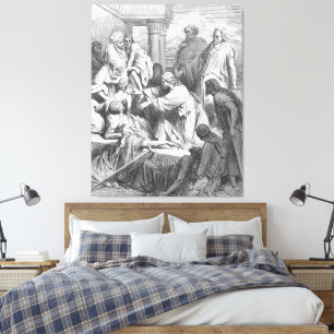 Gustave Doré - Matthäus 15 Jesus heilt die Kranken Leinwanddruck