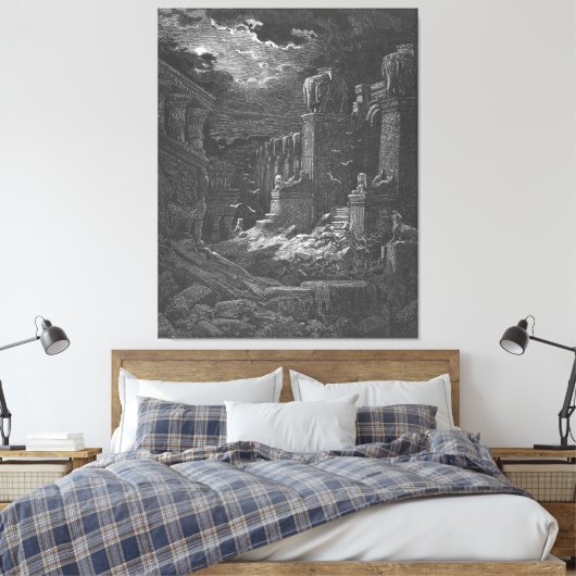 Gustave Doré - Offb 18 Babylon ist gefallen Leinwanddruck (Insitu (Schlafzimmer))