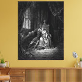 Gustave Doré - Paolo Malatesta and Francesca  Leinwanddruck (Insitu (Wohnzimmer))