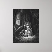 Gustave Doré - Paolo Malatesta and Francesca  Leinwanddruck (Vorderseite)