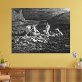 Gustave Doré - Phlegyas Ferries Dante And Virgil  Leinwanddruck (Insitu (Wohnzimmer))