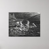 Gustave Doré - Phlegyas Ferries Dante And Virgil  Leinwanddruck (Vorderseite)