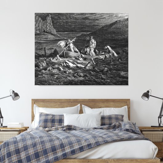 Gustave Doré - Phlegyas Ferries Dante And Virgil  Leinwanddruck (Insitu (Schlafzimmer))