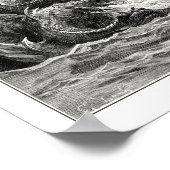 Gustave Dore: Reptilien mit Laichen reichlich Poster (Ecke)