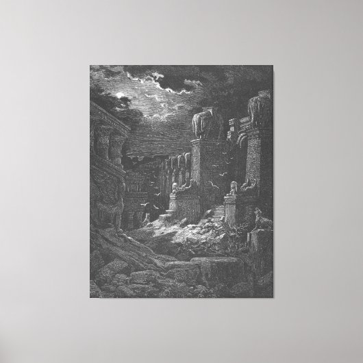 Gustave Doré - Rev 18 Babylon Has Fallen Leinwanddruck (Vorderseite)
