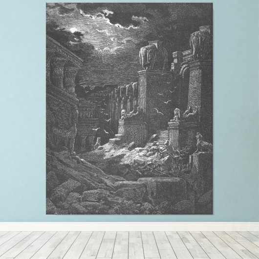 Gustave Doré - Rev 18 Babylon Has Fallen Leinwanddruck (Insitu (Holzboden))