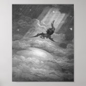 Gustave Dore Satan Vom Paradies Lost John Milton Poster (Vorne)