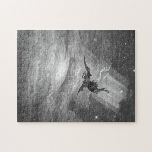 Gustave Dore Satan Vom Paradies Lost John Milton Puzzle (Horizontal)