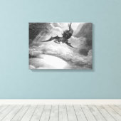 Gustave Dore Satan vom Paradies verloren durch Joh Leinwanddruck (Insitu (Holzboden))