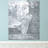 Gustave Doré - Susanna im Bad Leinwanddruck (Insitu (Holzboden))