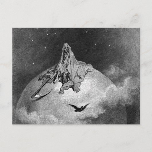Gustave Dore - The Raven Postkarte (Vorderseite)