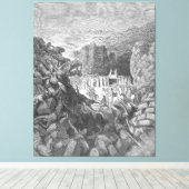 Gustave Doré - The Walls of Jericho Fall Down Leinwanddruck (Insitu (Holzboden))
