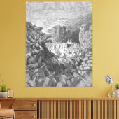 Gustave Doré - The Walls of Jericho Fall Down Leinwanddruck (Insitu (Wohnzimmer))