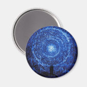 Gustave Dore The White Rose (blau) Magnet (Vorderseite/Rückseite)