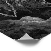 Gustave Dore - Tod auf dem blassen Pferd Poster (Ecke)