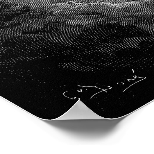 Gustave Dore Tod auf dem blauen Pferd Poster (Ecke)