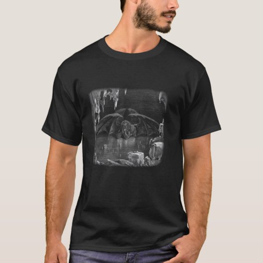 Gustave Dore Vision von Hell Devil Satan Lucifer D T-Shirt (Vorderseite)
