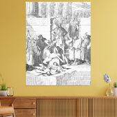 Gustave Doré - Zedekiah's Sons are Slaughtered Bef Leinwanddruck (Insitu (Wohnzimmer))