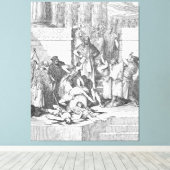 Gustave Doré - Zedekiah's Sons are Slaughtered Bef Leinwanddruck (Insitu (Holzboden))