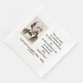 Gustave Flaubert Children Ambitious Read To Live Serviette (Ecke)