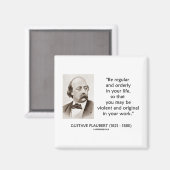 Gustave Flaubert gewalttätiges Original in Ihrer A Magnet (Vorderseite/Rückseite)