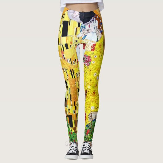 Gustave Klimt "The Kiss" Fashion Leggings (Vorderseite)
